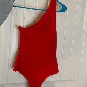 Fashion Nova red body suit